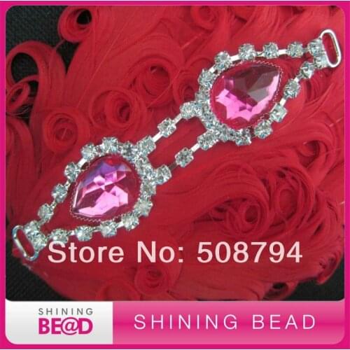 Hot sale rhinestone connector for bikini,free shipping,fashion rhinestone connector