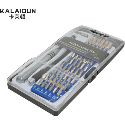 KALAIDUN High Quality 54 Bit Driver Kit 57 In 1 Precision torx Screwdriver Set Repair Tool Hand Tools for Phone 4s/5s iPad Pc