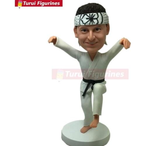 Karate Kid Custom Bobble Head Personalized Karate Kid Figurine Karate Birthday Cake Topper Karate Gifts Father Gift Husband Boyf