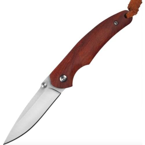 Pocket Folding Knife 9cr18mov/Damascus Blade Red Rosewood Handle Camping Tactical Hunting EDC Survival Knives Tool xmas gift
