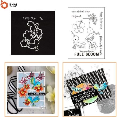 Spring Bird Metal Cutting Dies and Stamps Stencil for DIY Scrapbooking Photo Album Embossing Decorative Paper Cards 2021 New