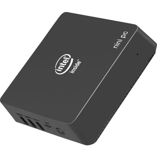 AK5 Fanless Mini PC Mini HTPC Apollo Lake Celeron J3455 4G RAM 64GROM Micro ComputerDual HDMI Bluetooth TV BOX Windows10 Ubuntu