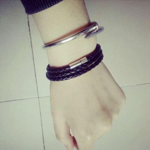 55CM/59CM Leather Bracelets Men & Women Multilayer Bracelet Minimalist Chain Bracelet Jewelry Accessory Gifts For Party Beach