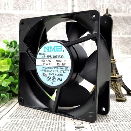 New original NMBb 4715PS-10T-B30 B02 AC 100V 120x120x38mm Server Cooling Fan 1 year warranty