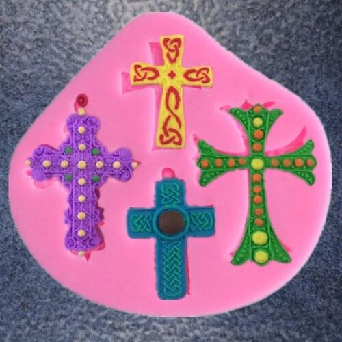 New Product 4: Cross Over Sugar Silica Gel Mold Chocolate Decoration Mold DIY Cake Baking Mold To Report A1588