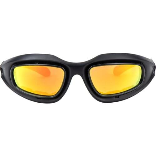 KEMiMOTO Polarized Sunglasses Motorcycle Glasses For Shooting Eye Protection Windproof Moto Goggles UV400 Antifog clear Lens