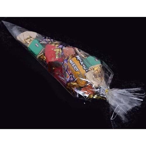 Clear Plastic Bags Cellophane Cone For DIY Biscuits Snack Candy Baking Package Decor Kids Gift Supplies Wh