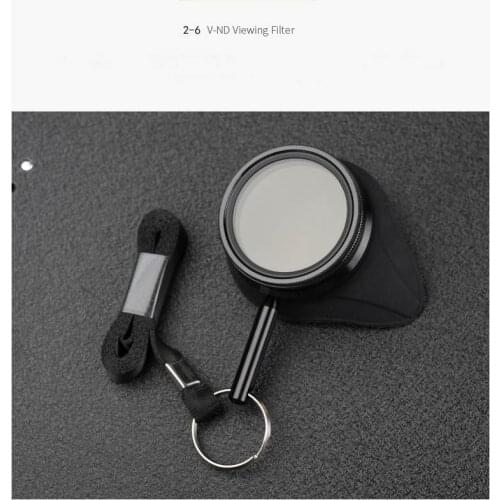 Variable Adjustable eyecup Neutral Density ND Filter 2 to 6 stop and 10 Stop for viewing film video camera Protect your eyes