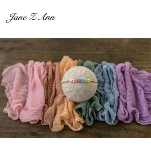 Jane Z Ann Newborn photography rainbow colored cotton hemp bubble yarn fold photo wrapping props