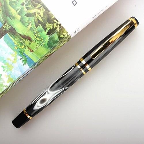 Luxury Quality Metal and Resin Colour School Supplies Student Office Stationary 0.5mm Nib Fountain Pen New