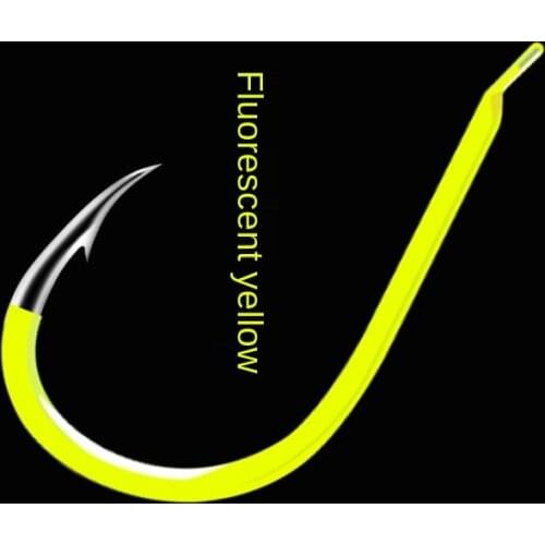 Fish hook fishing tackle durable fish hook carp barbed hook Yanghe lake size baits baited color catfish