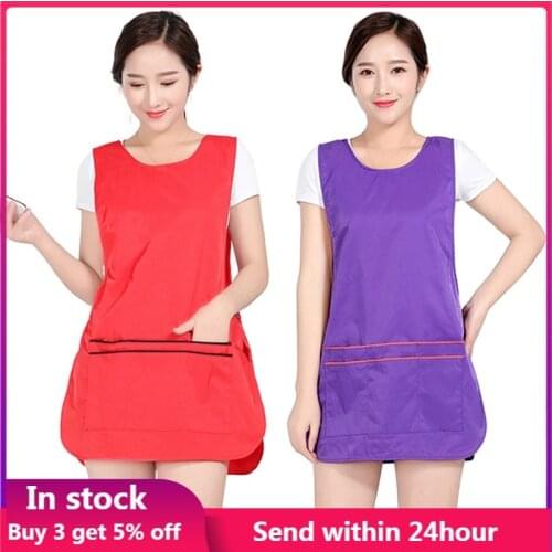 Sleeveless Salon Hairdressing Barber Aprons Female Mini Tank Dress Haircut Hair Aprons Workwear Beautician Women Clothing