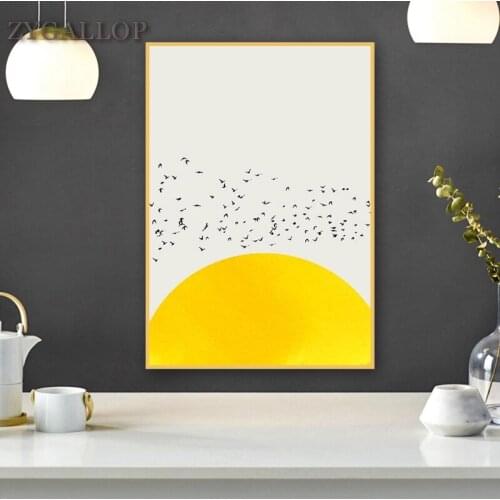 Nordic Simple Canvas Art Prints A Thousand Of Birds Wall Paintings Abstract Canvas Wall Art Pictures Modern Home Decor Posters