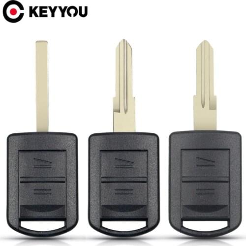 KEYYOU For Opel 2 Buttons Replacement Remote Key Shell For Vauxhall Corsa Tigra Agila Meriva Combo Uncut Blade Car Accessories
