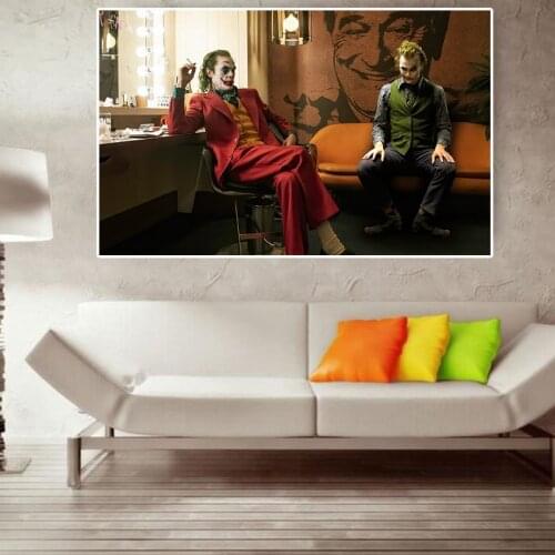 Modern Movie Wall Art Portrait Figure Painting JOKER Print Poster Canvas Wall Art Picture for Living Room Cuadros Home Decora