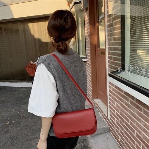 Shoulder Bag Underarm Women Bag Crossbody Bags for Women Designer Handbag Purse All-match Fashion 2021 New PU Leather Saddle