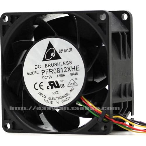 Brand new DELTA 8038 8cm 4.9A PFR0812XHE cooling fan