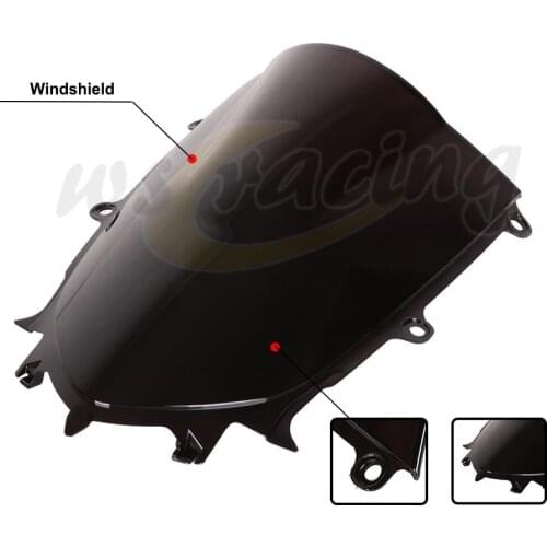 Motorcycle ABS Windshield WindScreen Wind Screen For YAMAHA R6 2017 2018 2019 2020