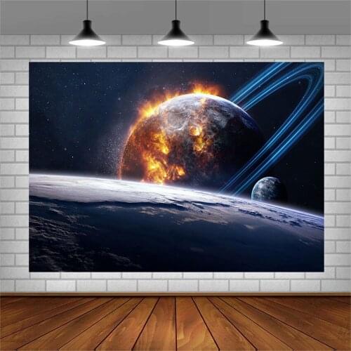 Avezano Photography Backgrounds Universe Planet Sun Backdrops For Photo Studio Photocall Photozone Decoration Wallpaper Vinyl