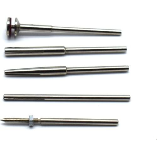 5pcs Sandpaper Clamp 2.35mm Sand Papers Split Head Mandrel Handle Holding Kit