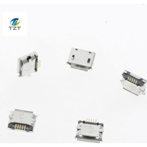 10pcs Micro USB 5P,5-pin Micro USB Jack,5Pins Micro USB Connector Tail Charging socket SMD