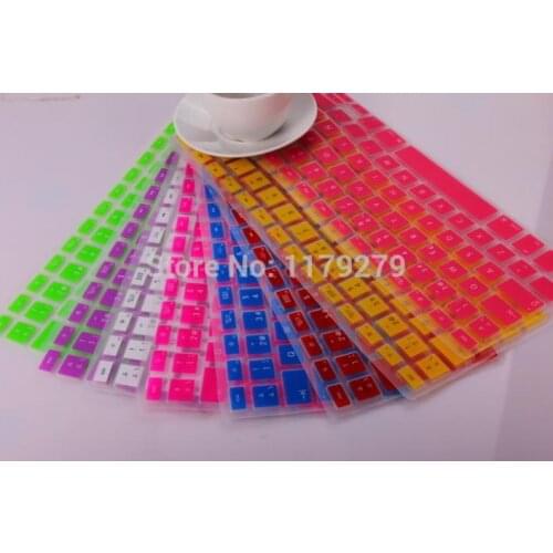 10pcs HOT Spanish letter EURO Spain Version 11colors Silicone Keyboard Cover skin For Macbook Air Pro Retina 13/15/17 Freeship