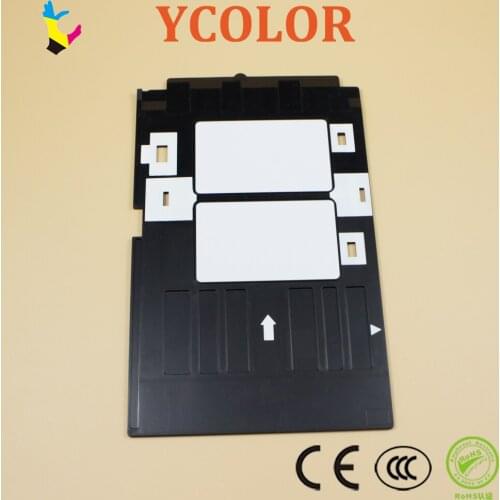 100 pcs Glossy PVC Card and 1 pcs card tray for Epson R260 R265 R270 R280 R290 R380 R390 RX680 T50 T60 A50 P50 L800 L801 R330