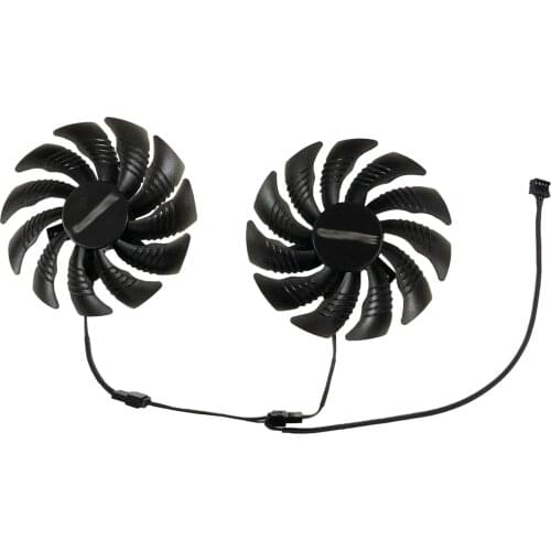 2pcs/set 87MM PLD09210S12HH RX-570/580 AORUS GPU Cooler Cooling Fan For GIGABYTE RX 580 RX570 AORUS Grahics Card VGA Replacement