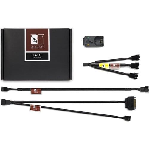 Noctua NA-FC1 Fan controller 4-pin PWM fans Speed governor deceleration cable Manual controller