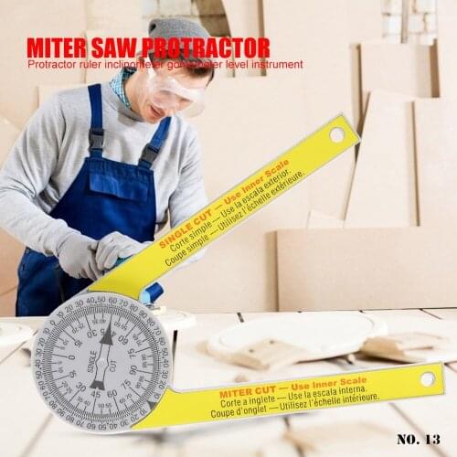 ABS Miter Saw Protractor Calibration Miter Saw Protractor Finder Angle Finder Miter Gauge Goniometer Measuring Tool Instrument
