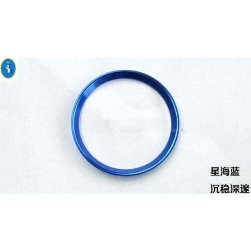 Accessories Interior Refit Kit Steering Wheel Decoration Ring Cover Trim Blue Red Fit For Mercedes Benz C CLASS W205 2014 - 2021