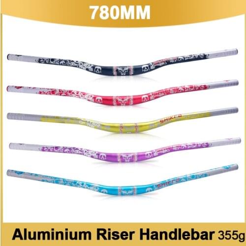 Aluminium Bike Rise Handlebar 31.8mm*780mm Rigid Road Mountain Bicycle Riser Handle Bar For MTB Handlebar Cycling Parts 355g
