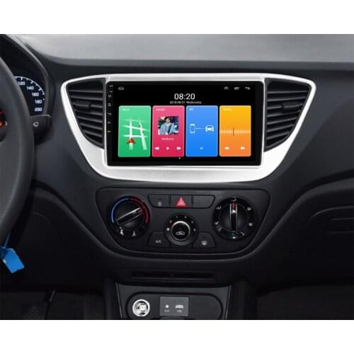 Car Radio Multimedia Video Player Navigation GPS Android 11 For Hyundai Solaris 2 Verna 2017 2018 2 din Support Carplay SWC OBD2