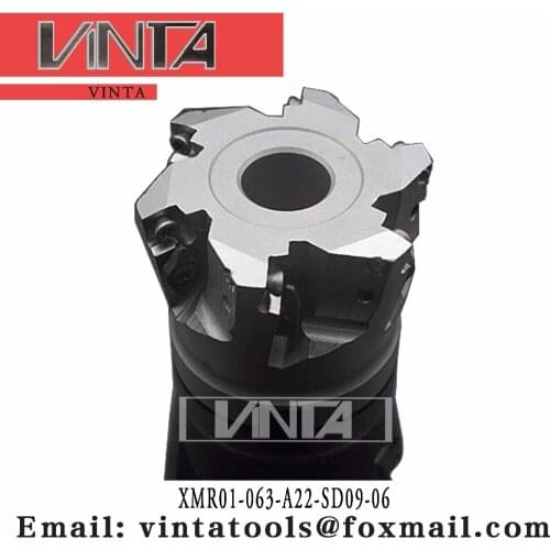 Free shipping XMR01-063-A22-SD09-06 Indexable Milling cutter matched SDMT09T3-DM carbide insert