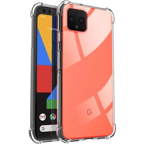 Transparent Soft Case for Google Pixel XL 2 XL 3 XL 3A XL 4 XL Raised corners Silicone Back Cover Rubber Bumper Shock Proof case
