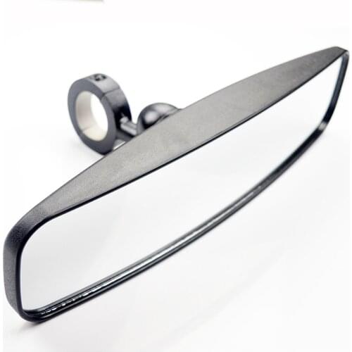 Black Rearview Mirror 1.75" Clamp Center Mirrors for Polaris RZR XP1000 570 800 900 1000 XP4 Yamaha YXZ1000R