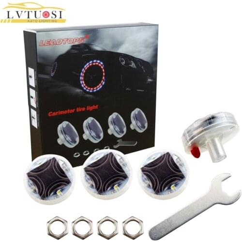 LVTUSI car wheel decoration lights solar wheel lights LED tire lights with motion sensors fashion elements are cool