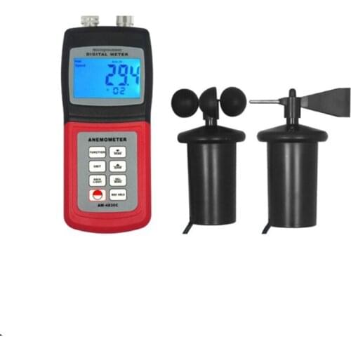 Hot Sale Portable Anemometer Wind Speed Direction Air Weather Meter Tester AM4836C