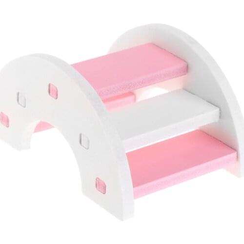 Hamster Toy Wooden PVC Bridge Seesaw Small Animal Pets Squirrel Funny