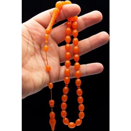 Islamic Tasbih Muslim Rosary Beads 33 Prayer Rosary For Men Bracelet For Men Accessory amber oltu amber stone Handmade Turkey