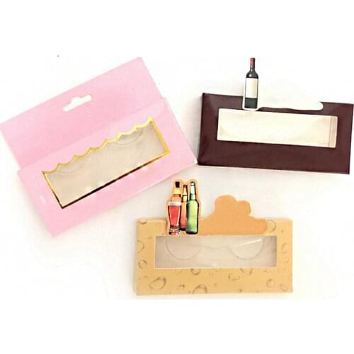 500pcs customized Belt hook paper eyelashes box with logo box wholesale mink lashes box square box with free fast shipping