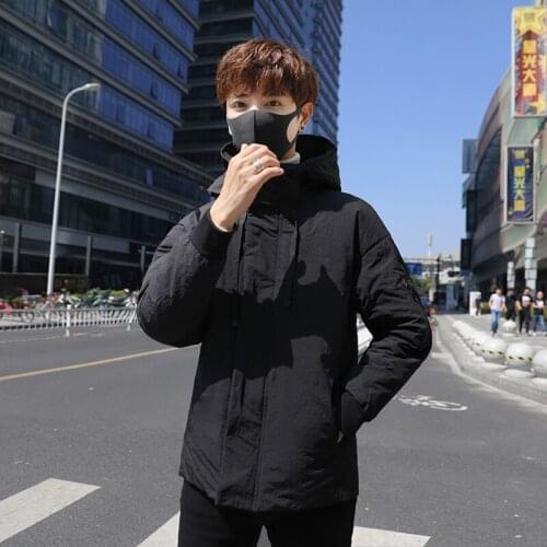 2020 mens hooded White duck down coats male windproof zipper outwears High quality Solid color thick warm winter down jackets