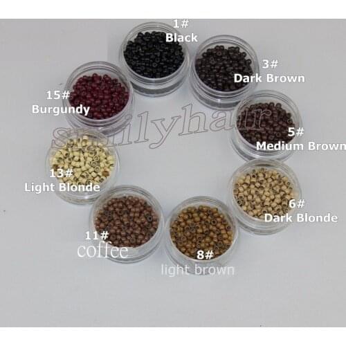 The smallest nano silicone ring nano silicone links micro silicone ring 200pcs/lot for nano hair extension 8 colours optional