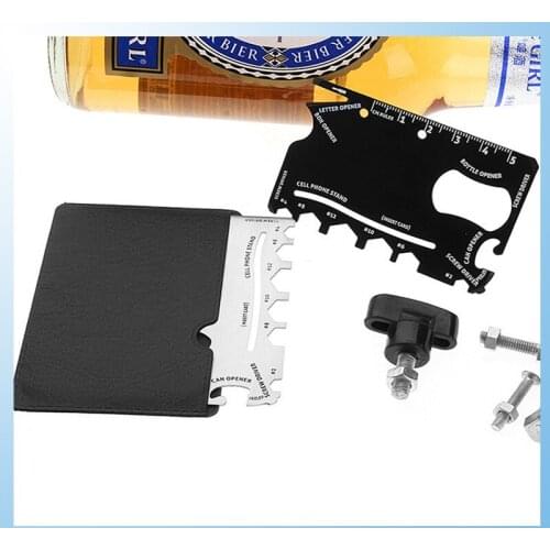 Multifunctional Pocket Hunting Knife Card Camping Survival Outdoor Sports Emergency Tools Stainless Steel Tool Card Knife Screw