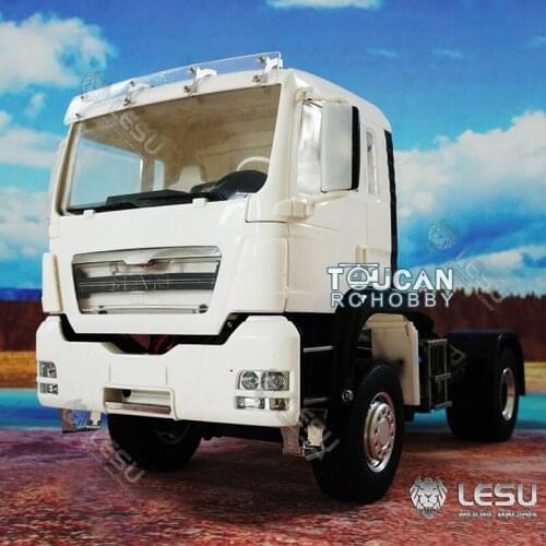 LESU 1/14 MAN TGS 4*2 RC Tractor Truck Metal Chassis Model Motor DIY Cabin Car TH17015