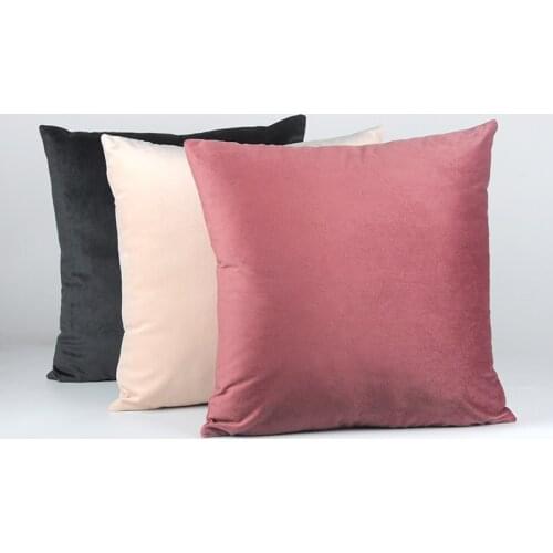 Pillow Cover Soft Solid Velvet Pillow Cover Sofa Cushion Cover Dutch Velvet Pillow Cover Home Pillow Covers Decorative Household