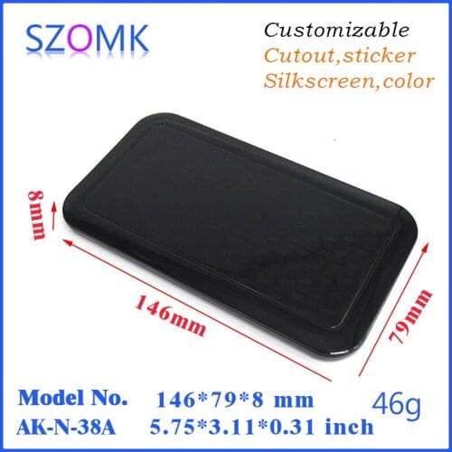 New arrival plastic electric charger sensor shell box (4 pcs) 146*79*8mm szomk plastic electronics project box