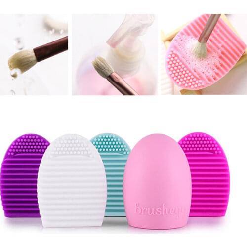 Makeup Brushes Cleaner Silicone Pad Mat Cosmetic Eyebrow Brush Cleaner Tool Brush Washing Tool Scrubber Board Brush Cleaning Pad