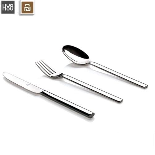 Original Xiaomi Mijia Huohou Steak Knives Spoon Fork Stainless Steel Dinner Dinnerware Household Cutlery For Family Friends Gift