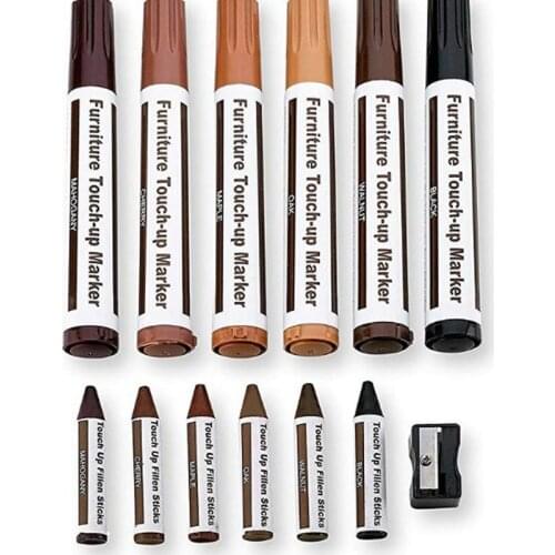 Furniture scratch repair pen wax stick for covering stains and scratches